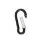 Karabinerhaken Schwarz (Aluminium)