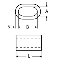 Technische Zeichnung zu Pressklemme 1,5mm (Aluminium)