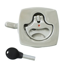 Einlassgriff mit Schloß, rechteckig 63x63mm (Edelstahl) Einlassgriff mit Schloß, rechteckig 63x63mm (Edelstahl)