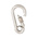 Karabiner mit Sicherungsmutter-Kausche 8x80mm (Edelstahl)