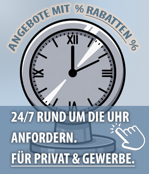 Individuelle Angebote für Gewerbe & Privat rund um die Uhr kostenlos anfordern